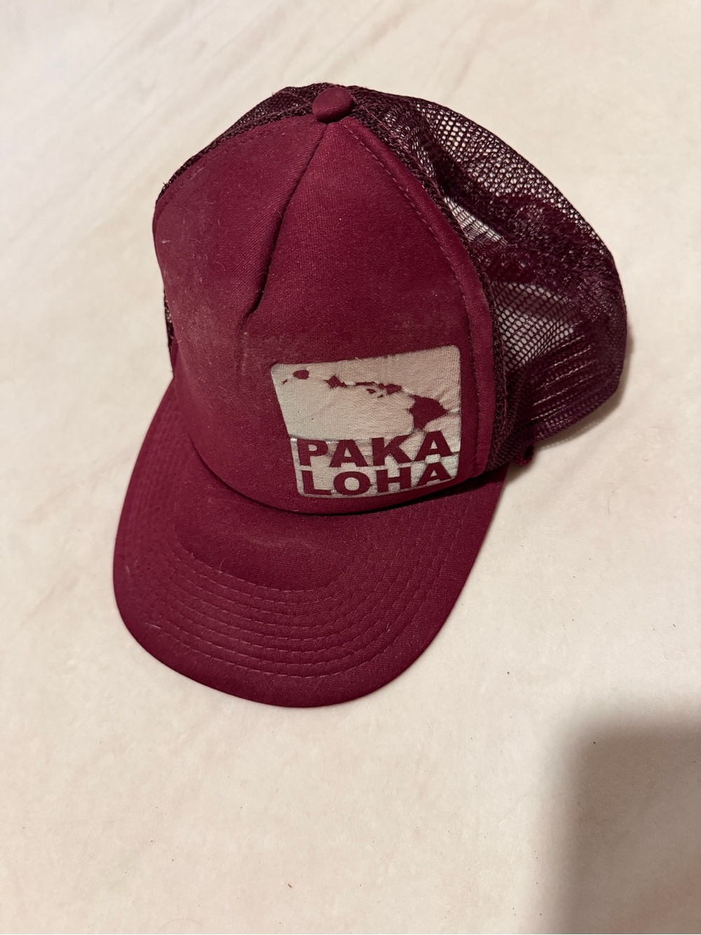 Urban Outfitters Maroon Mesh Trucker Hat